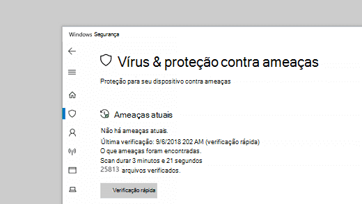 proteção contra vírus windows defender
